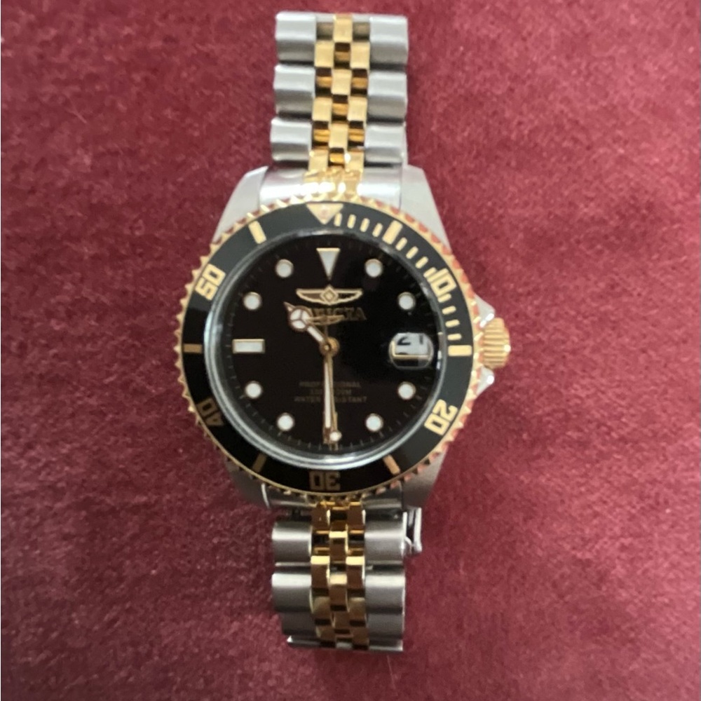 Women’s Invicta Two-Tone Watch - Sliver, Black and Gold